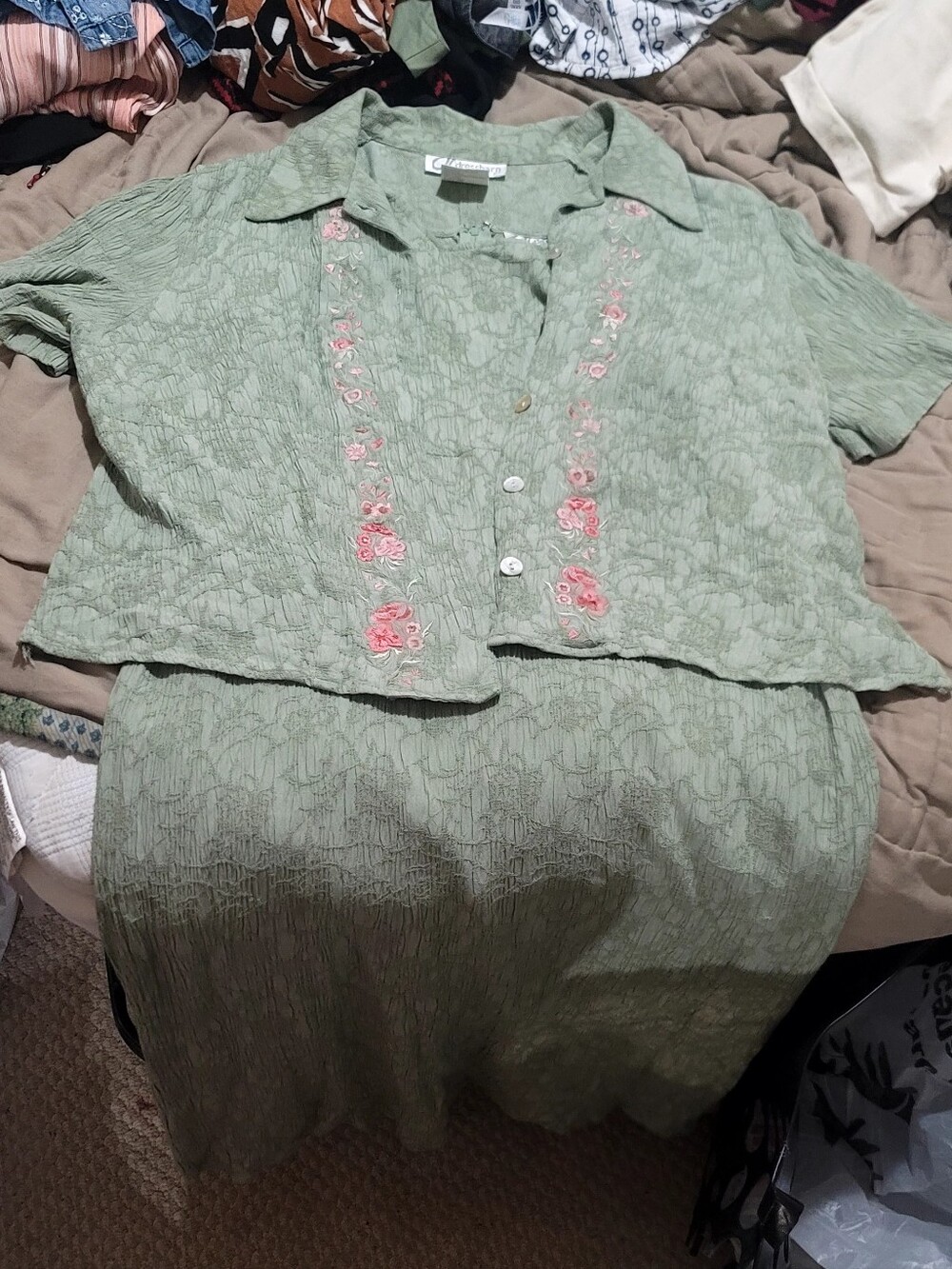 Embroidered Dress Set